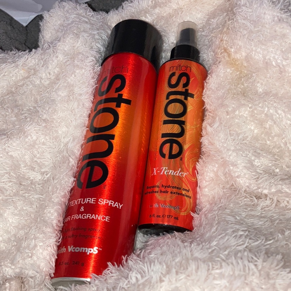For extensions!! Mitch Stone Hair spray & X-Tender